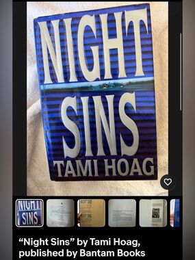 Night Sins by Tami Hoag - Blue Hardcover Mystery